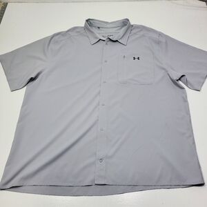 Under Armour Gray Casual Button Down Shirt